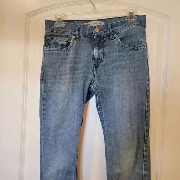 Levi's 511 Girl's Blue Cotton Medium Wash Slim Denim Jeans - Picture 5 of 9